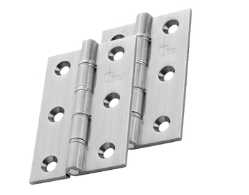 Carlisle Brass 4 Inch Double Washered Hinges, Satin Chrome - HDSSW5SC (sold in pairs)